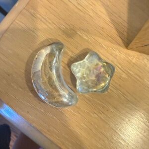 Glass Moon and Star Decor Set crystals